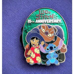 Disney Lilo & Stitch 15th Movie Anniversary Collection Pin w/ Jumbaa Jookiba NEW